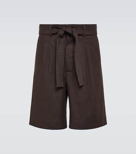 Commas Linen-blend Bermuda shorts - Commas - Modalova