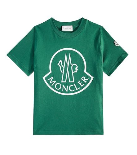 Logo cotton jersey T-shirt - Moncler Enfant - Modalova