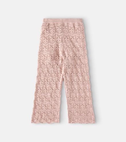 Pantalones rectos de croché de algodón - Rylee + Cru - Modalova