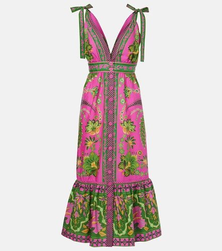 Ana Tapestry cotton midi dress - Farm Rio - Modalova