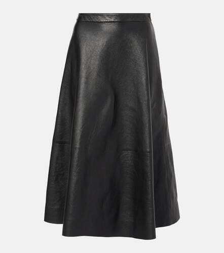 Balenciaga Leather midi skirt - Balenciaga - Modalova