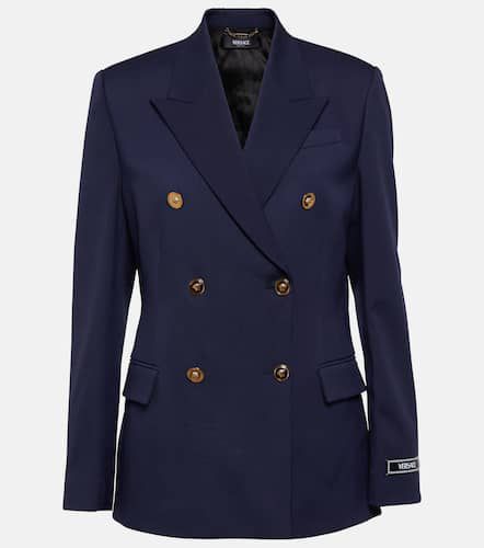 Medusa double-breasted wool blazer - Versace - Modalova