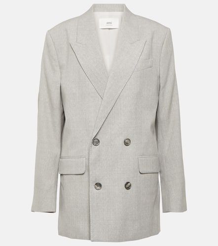 Double-breasted wool blazer - Ami Paris - Modalova