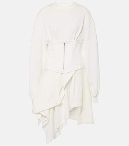 Asymmetric cotton jersey corset dress - Acne Studios - Modalova