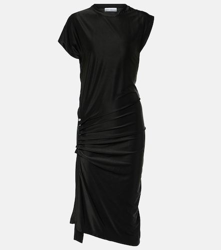 Vestido midi de jersey drapeado - Rabanne - Modalova