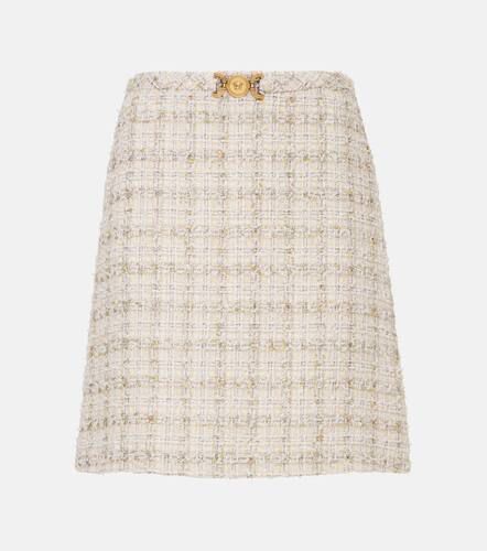 Versace Embellished tweed miniskirt - Versace - Modalova