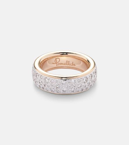 Anello Iconica in rosa 18kt con diamanti - Pomellato - Modalova