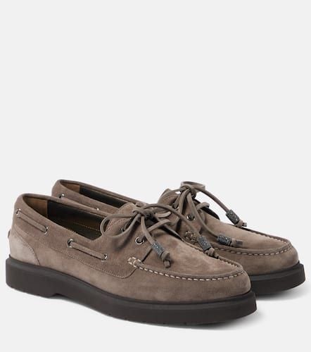 Sail Monili suede boat shoes - Brunello Cucinelli - Modalova