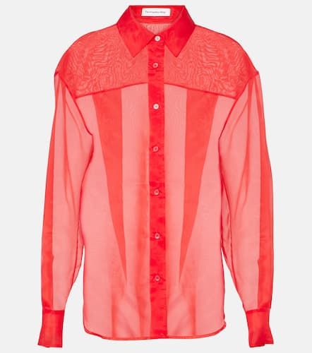 Peri silk-blend shirt - The Frankie Shop - Modalova