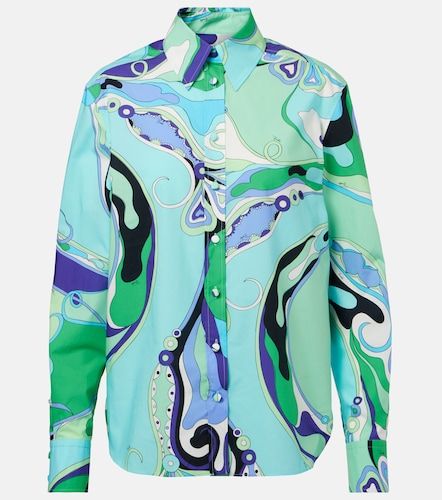 Camisa Orchidee de algodón estampada - Pucci - Modalova