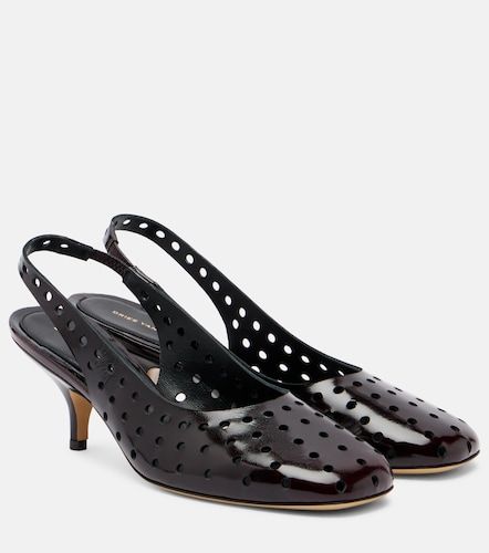 Perforated leather slingback pumps - Dries Van Noten - Modalova