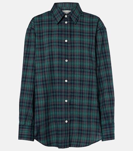 Checked oversized wool-blend shirt - Rohe - Modalova