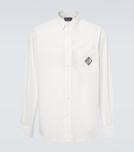 Camicia in popeline di cotone con ricamo - Ralph Lauren Purple Label - Modalova