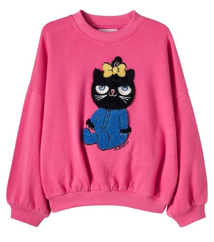 Sudadera Cat de jersey de algodón con parche - Mini Rodini - Modalova