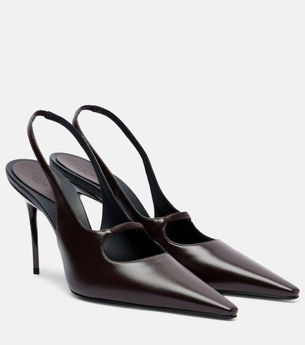 Alaia Drop leather slingback pumps - Alaia - Modalova