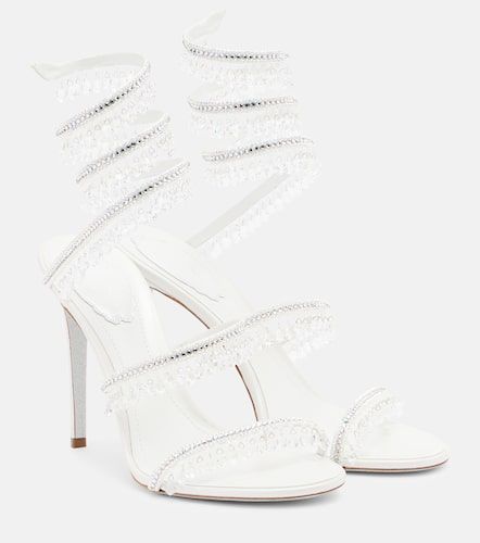 Chandelier embellished satin sandals - Rene Caovilla - Modalova