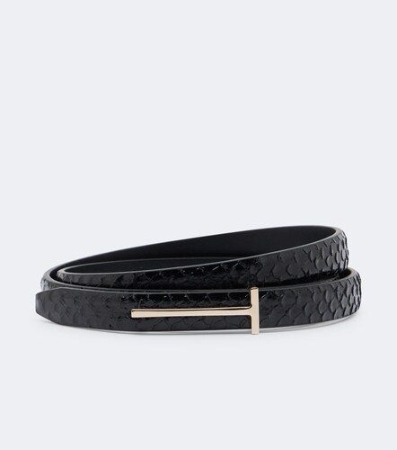 Cinturón T Icon de piel grabada - Tom Ford - Modalova