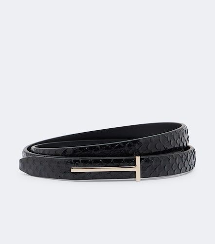 T Icon croc-effect leather belt - Tom Ford - Modalova