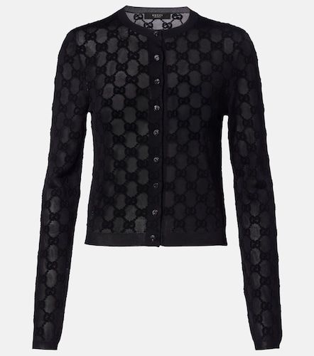 Gucci Cárdigan de crepé con GG - Gucci - Modalova