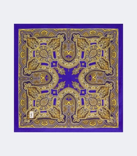 Sciarpa in seta con stampa - Saint Laurent - Modalova