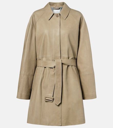 Amaya belted leather car coat - The Row - Modalova