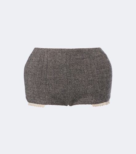 Shorts aus einem Wollgemisch mit Spitze - Magda Butrym - Modalova