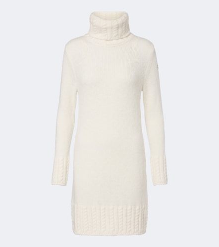 Turtleneck alpaca and wool-blend minidress - Moncler - Modalova