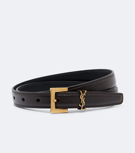 Cassandre leather belt - Saint Laurent - Modalova