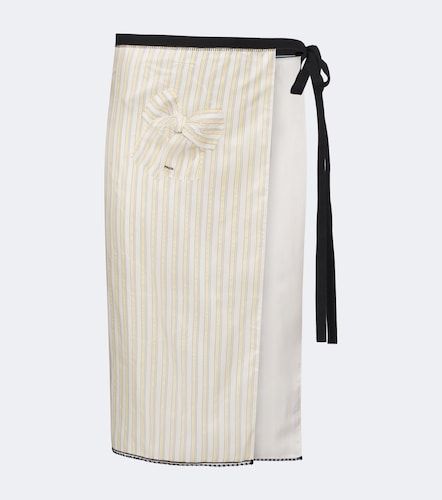 Prada Grembiule a righe con ricamo - Prada - Modalova