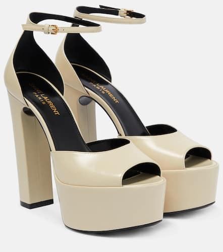 Jodie 145 platform leather sandals - Saint Laurent - Modalova