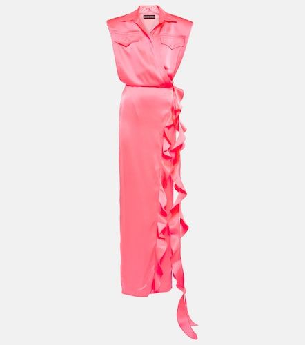 Vestido de fiesta wrap de satén - David Koma - Modalova