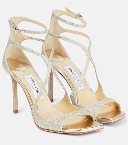 Azia 95 glitter-embellished sandals - Jimmy Choo - Modalova