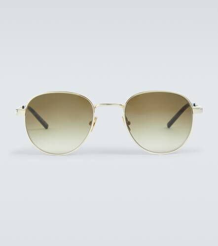 Metal round-frame sunglasses - Saint Laurent - Modalova