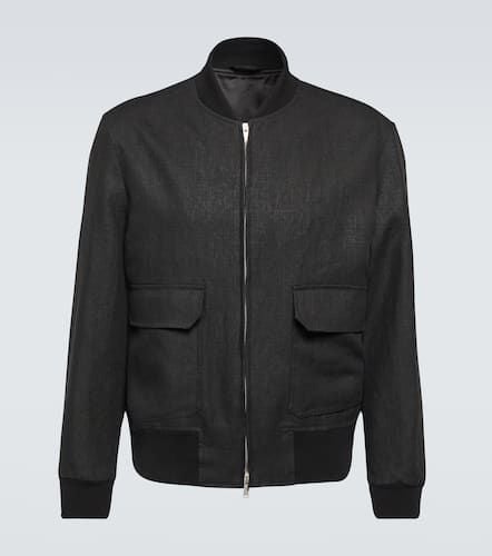 Lardini Linen bomber jacket - Lardini - Modalova