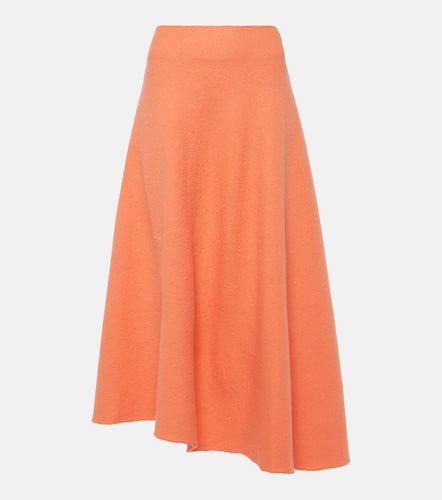 High-rise asymmetric wool midi skirt - Jil Sander - Modalova