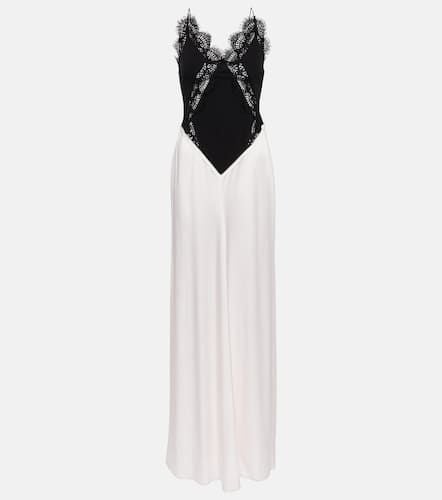 Lace-trimmed satin gown - Victoria Beckham - Modalova