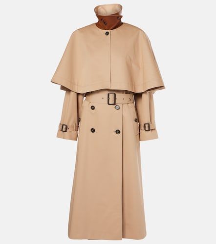Chloé Trench con capa de gabardina de algodón - Chloe - Modalova