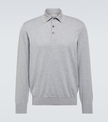 Cotton polo sweater - Brunello Cucinelli - Modalova