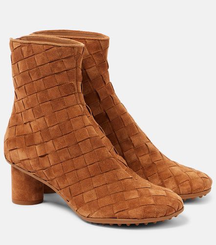 Intrecciato suede ankle boots - Bottega Veneta - Modalova