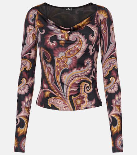 Etro Paisley jersey top - Etro - Modalova