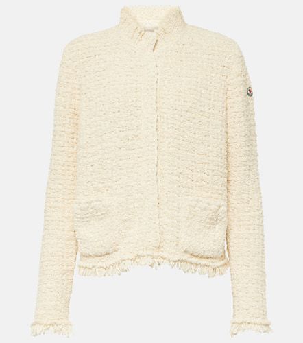 Down-paneled cotton-blend jacket - Moncler - Modalova