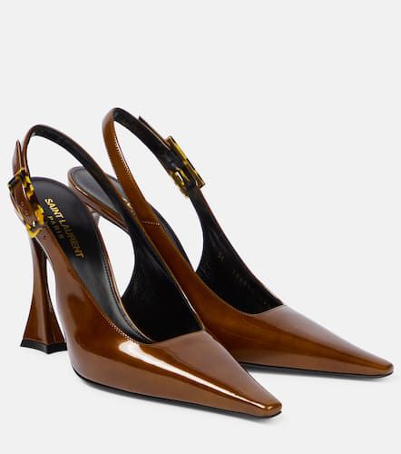 Dune patent leather slingback pumps - Saint Laurent - Modalova