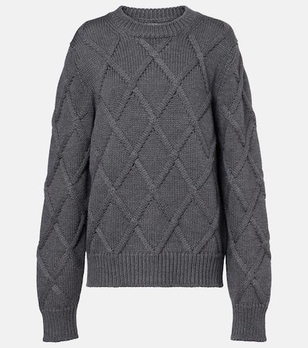 Cable-knit virgin wool sweater - Jil Sander - Modalova