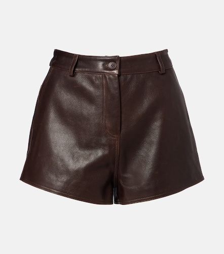 Shorts Leontine de piel - Nour Hammour - Modalova