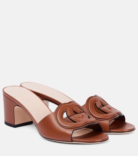 Pantoletten Interlocking G aus Leder - Gucci - Modalova