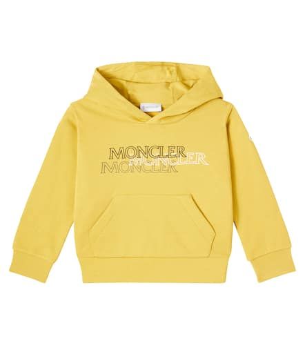 Logo cotton jersey hoodie - Moncler Enfant - Modalova