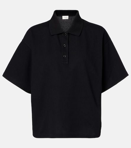Polo Cassandre de piqué en mezcla de algodón - Saint Laurent - Modalova