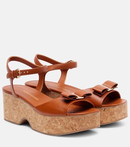 Sandali Selna in pelle con zeppa - Ferragamo - Modalova
