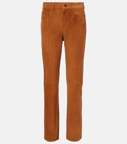 BlazÃ© Milano Viva Paso high-rise suede straight pants - Blaze Milano - Modalova