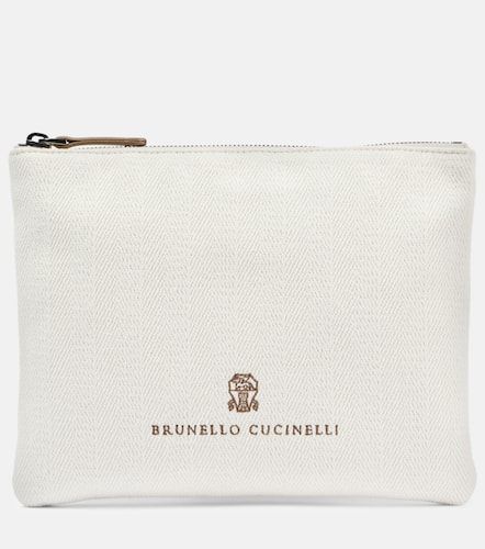 Leisure Small canvas clutch - Brunello Cucinelli - Modalova